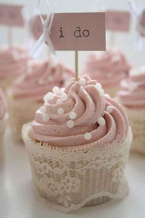 Cupcakes rosas para tu boda - 11