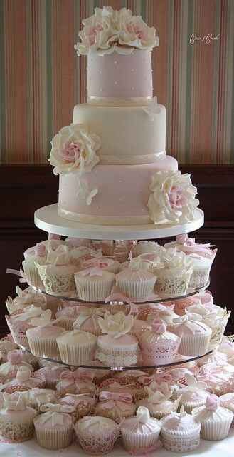 Cupcakes rosas para tu boda - 12