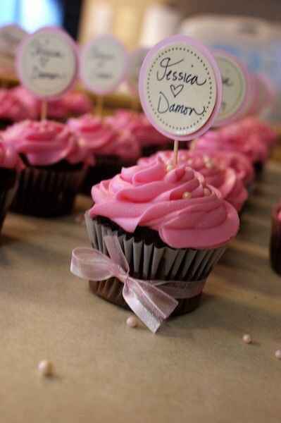 Cupcakes rosas para tu boda - 13