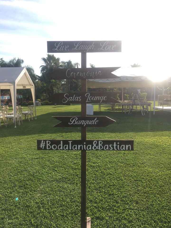 Letreros en tu boda o señalamientos? Espacio abierto! Ideas para tí - 1