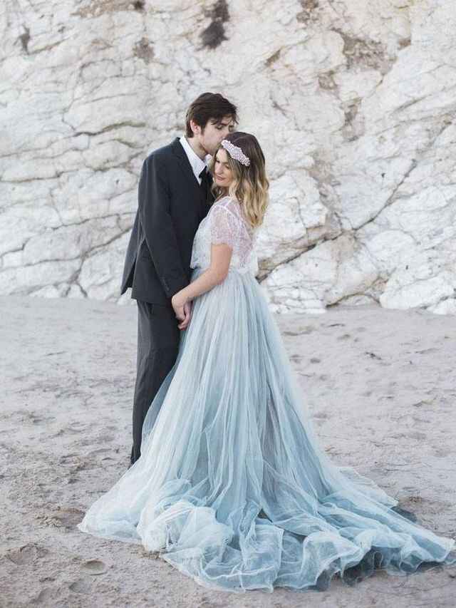 Vestido de novia azul 💙 - 2