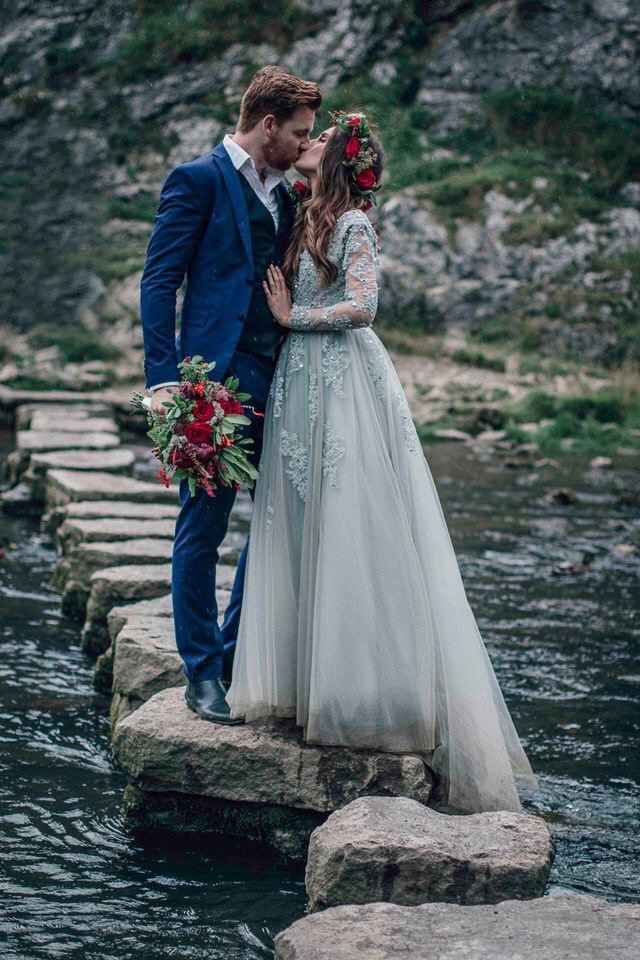 Vestido de novia azul 💙 - 5