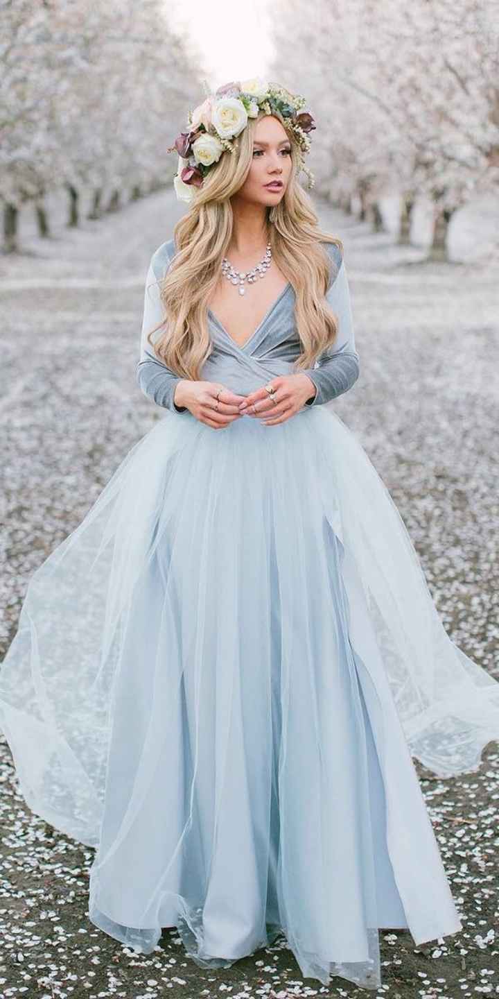 Vestido de novia azul 💙 - 8