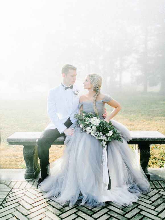 Vestido de novia azul 💙 - 9