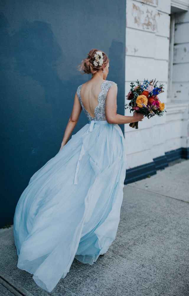 Vestido de novia azul 💙 - 10