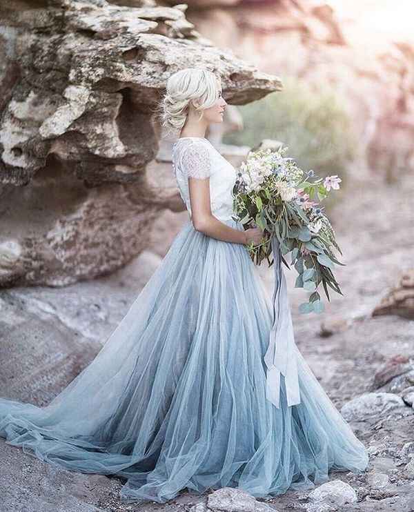 Vestido de novia azul 💙 - 11