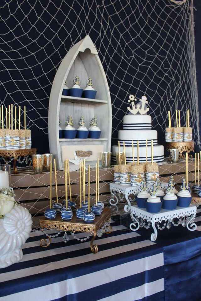 Mesa dulces en azul - 8