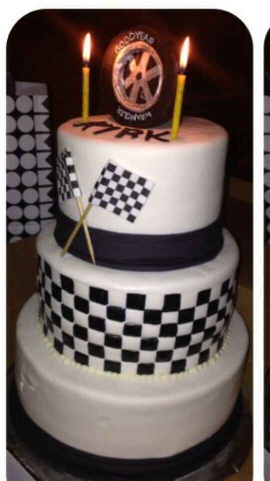 sorpresa pastel de boda estilo Racing! - 5