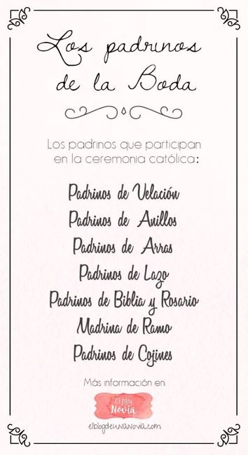  Que padrinos necesito? - 1