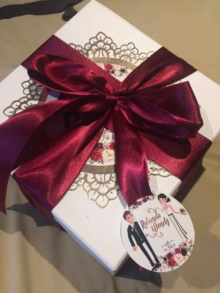 Cajas para invitar a ser padrinos