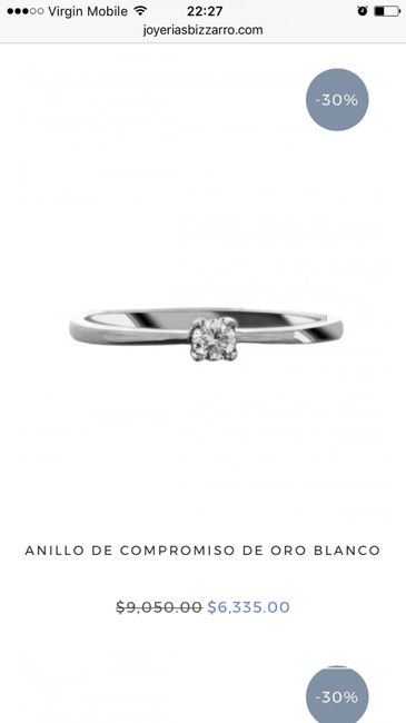 El anillo de compromiso: plateado o dorado? 2