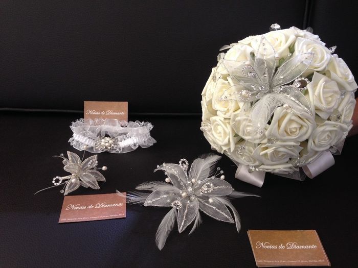 mis accesorios de boda :)
