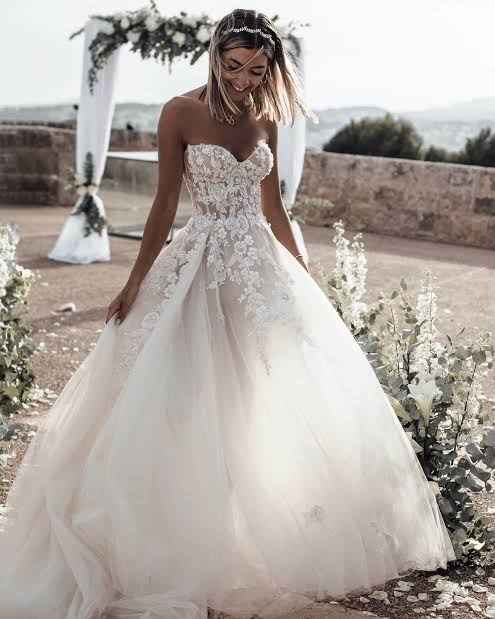 ¿Cuántas ⭐ le das a este vestido de novia?🎁 - 1