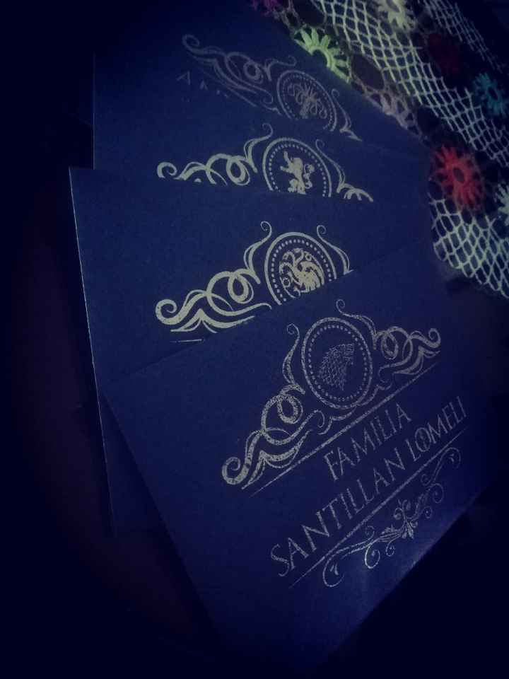 Invitaciones Game of Thrones - 3