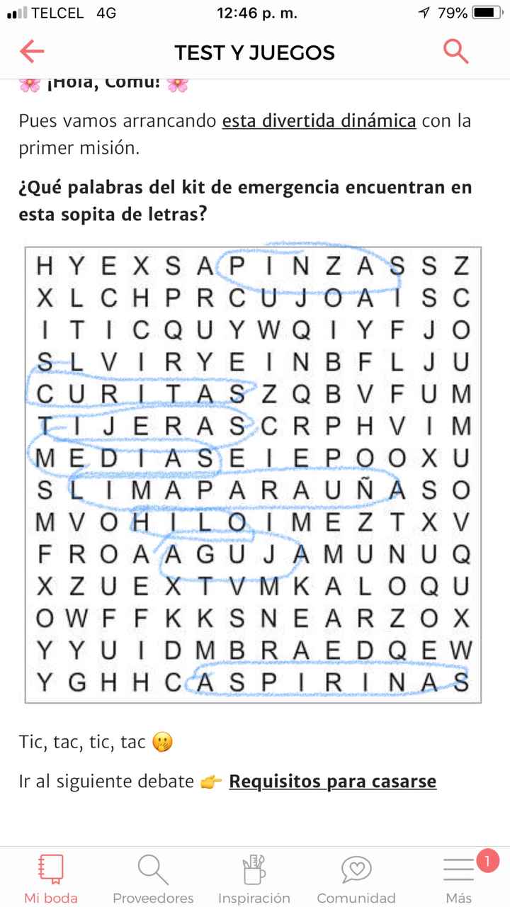 Kit de emergencia para novias - 1