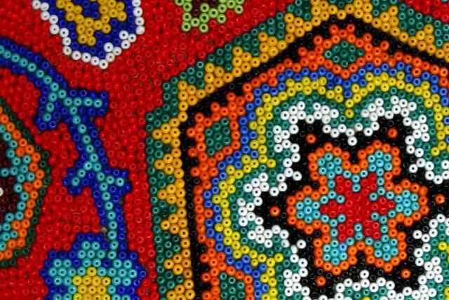 Arte Huichol - Flor