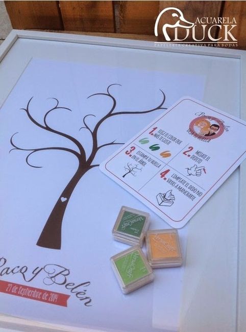 Árbol de Huellas colorido