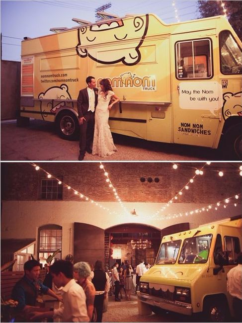 Asimismo, los expertos afirman que “si son novios divertidos, los food trucks para el momento de su 