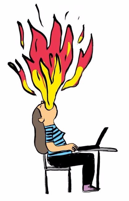 14. Hay días que echamos fuego por la boca