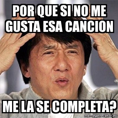 7.  Si no ponen la canción que más esperabas