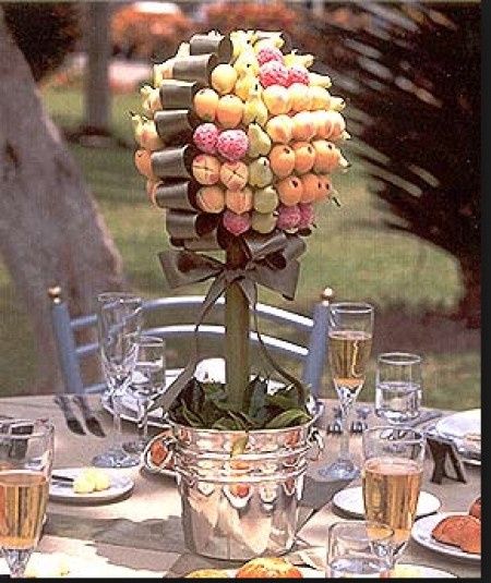 centro de mesa frutal
