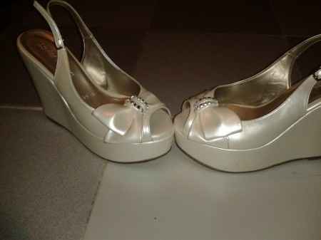 zapatos de piel color ivory 