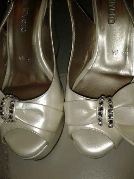 zapatos de piel color ivory 