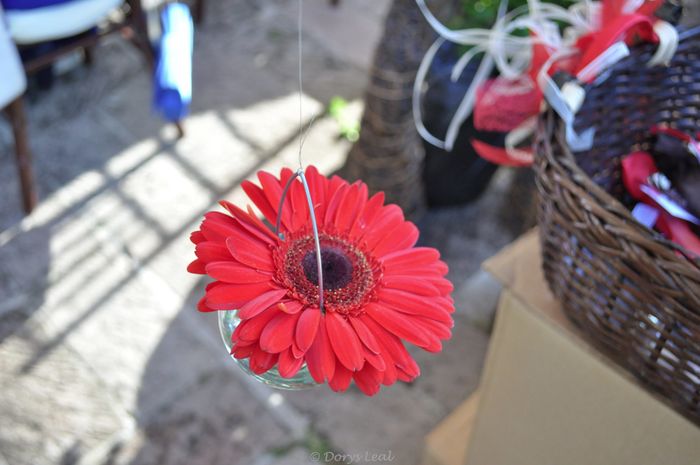 Vela con flore