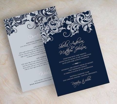 Menus o invitaciones