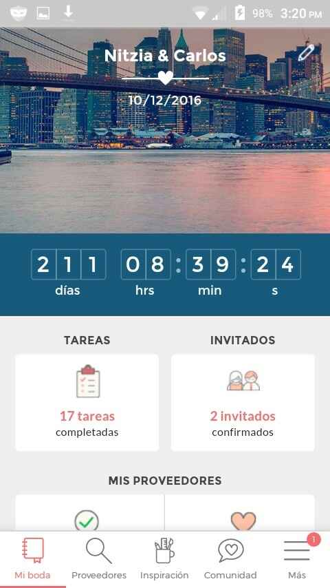 ¿Cuántos días faltan para tu boda? - 1
