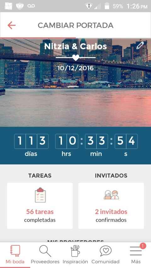 ¿Cuántos días te faltan para tu boda? - 1