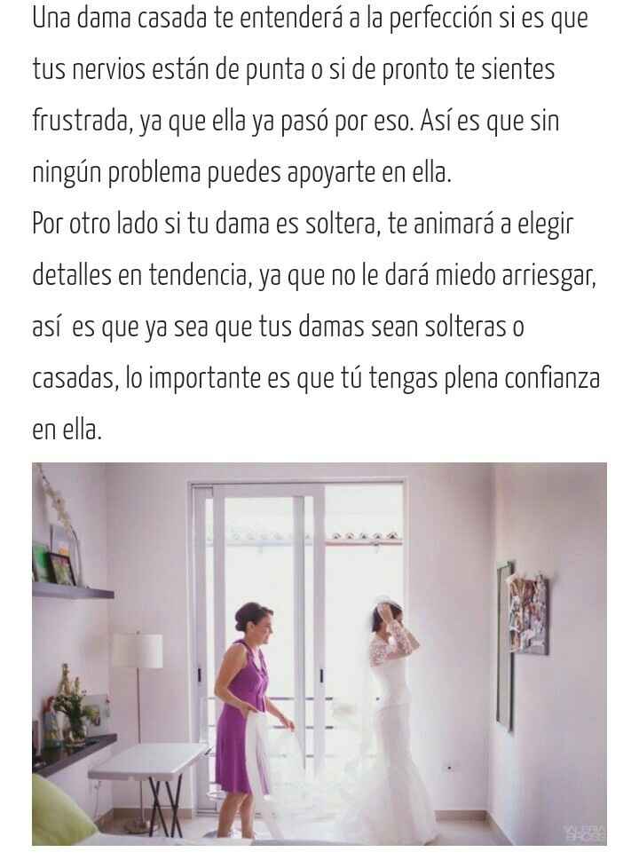 Damas de honor: solteras??? - 2