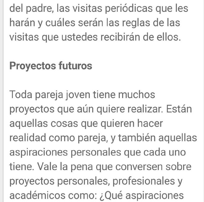 Conversaciones que uno debe de tener antes de casarse.. - 15