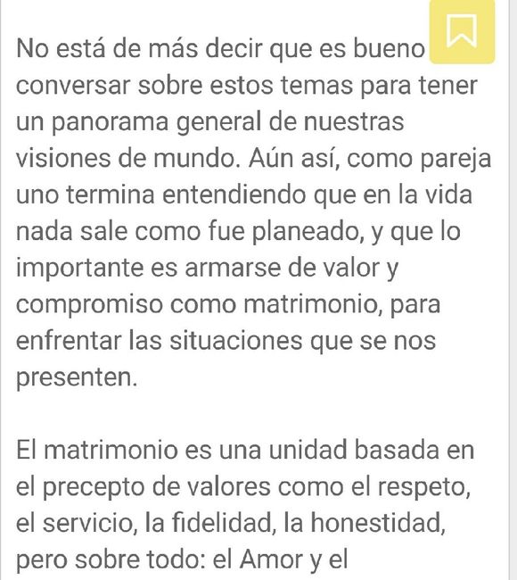 Conversaciones que uno debe de tener antes de casarse.. - 18