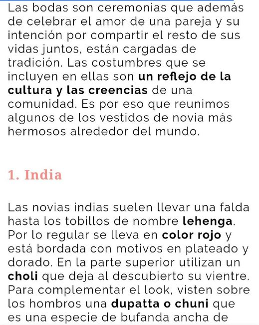 Vestidos 👗de novia tradicionales en todo el mundo!🌎 - 2