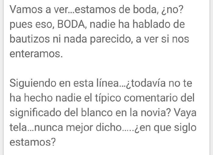 Cosas de la boda que en su momento nos van a molestar! - 9