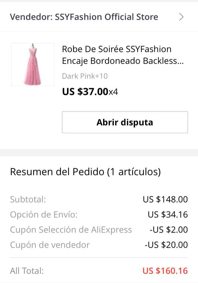 Vestido de damas aliexpress! - 3