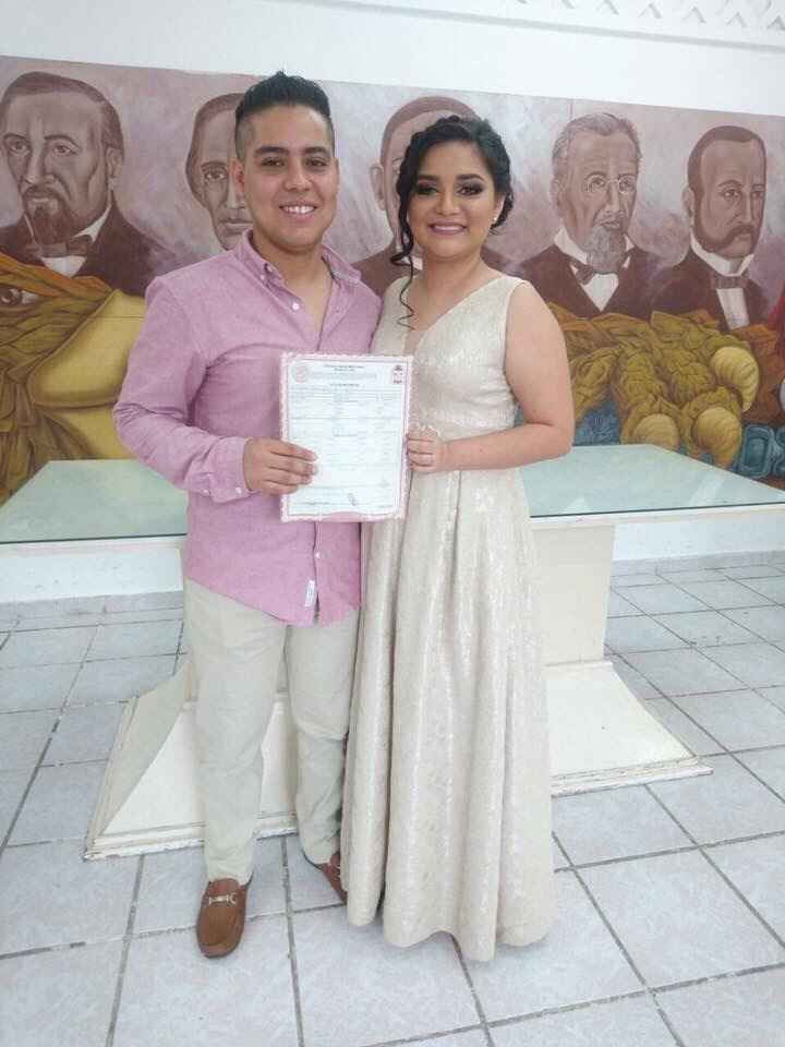 Me casé el domingo pasado estoy igual que tú hasta la religiosa jeje