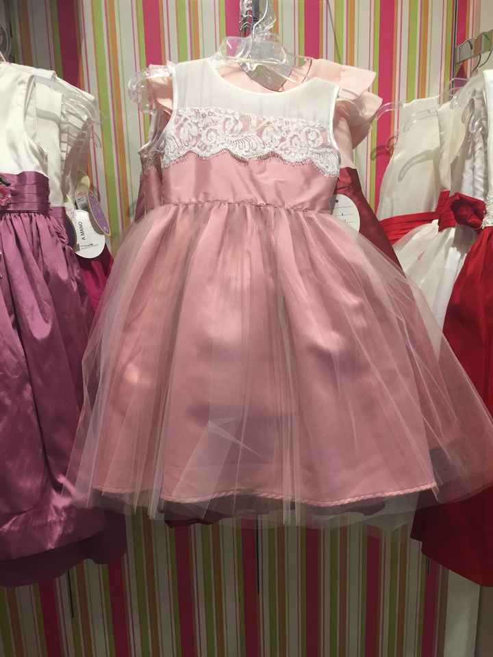  Estoy pensando elegir estos vestidos de mis  pajes para él mesa rosa - 1