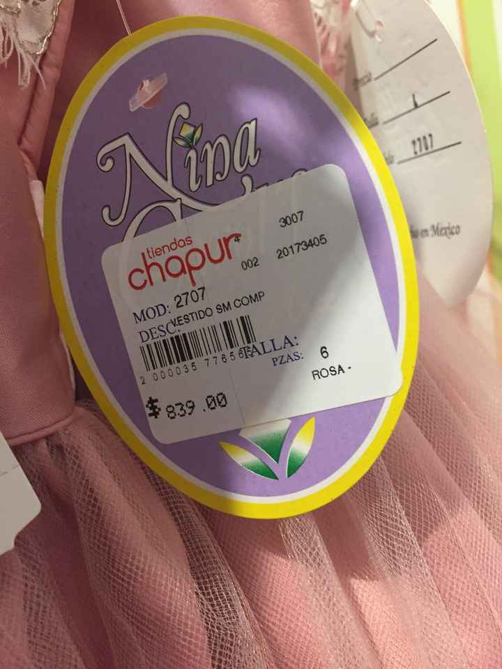  Estoy pensando elegir estos vestidos de mis  pajes para él mesa rosa - 3