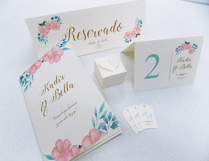  Invitaciones flores acuarela - 5