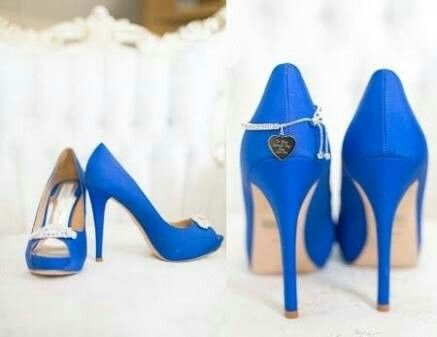 Zapatos azul rey. - 7
