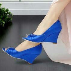 Zapatos azul rey. - 8