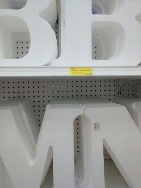 Letras para centro de mesa. - 2