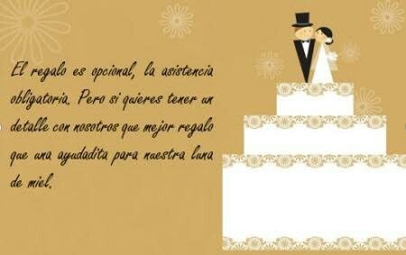 ¿cómo pedir dinero como regalo de boda cordialmente? y 