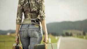 Viajar con el vestido.