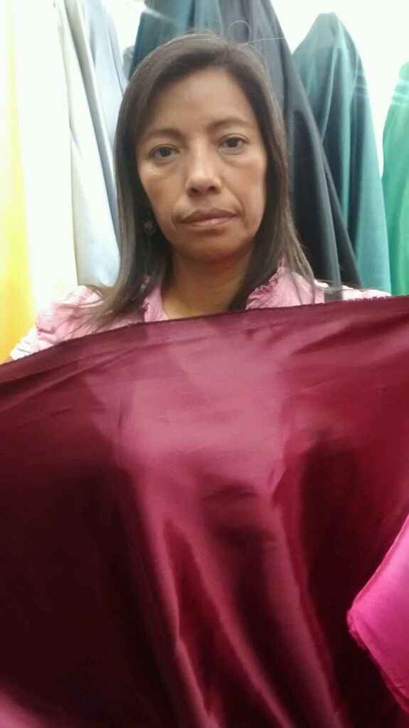 Dilema con mi tela color marsala - 1