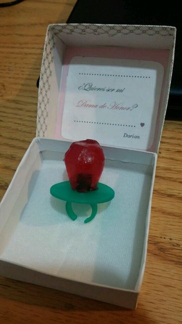 Y hoy hice la pregunta...¿quieres ser mi dama de honor? - 1