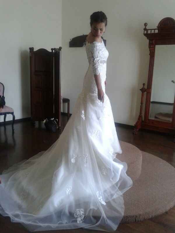 La entrega del vestido 