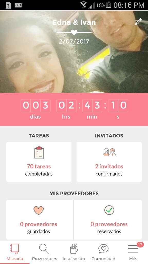 Así mi marcador !!! nervios a full 😱😍 - 1